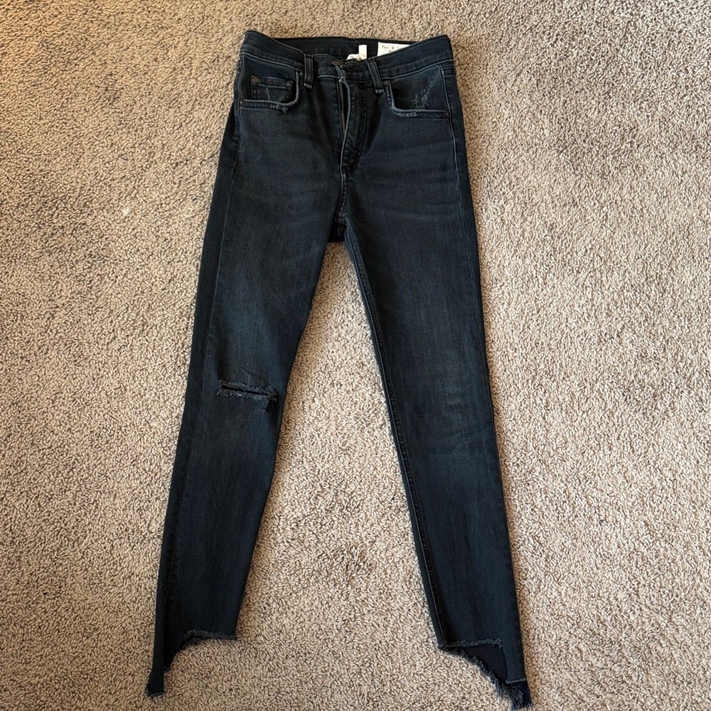 rag & bone Black Ankle Jeans
